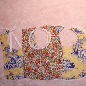 Homemade Vintage Looking Baby Bib Bundle